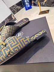 Kitlife Balmain Square-toe Slippers Beige & Black - 3