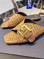 Kitlife Balmain Square-toe Slippers Brown - 2