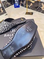 Kitlife Balmain Square-toe Slippers White & Black - 5