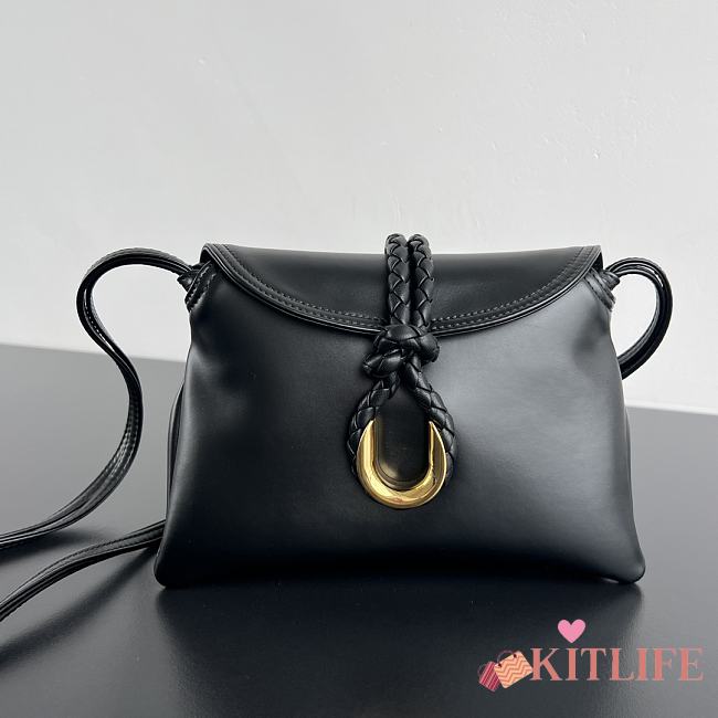 Kitlife Bottega Veneta Baby Liberta Bag Black 24x15.5x5cm - 1