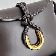 Kitlife Bottega Veneta Baby Liberta Bag Dark Brown 24x15.5x5cm - 6