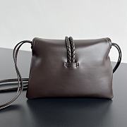 Kitlife Bottega Veneta Baby Liberta Bag Dark Brown 24x15.5x5cm - 3