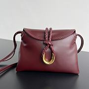 Kitlife Bottega Veneta Baby Liberta Bag Burgundy 24x15.5x5cm  - 1