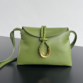 Kitlife Bottega Veneta Baby Liberta Bag Green 24x15.5x5cm