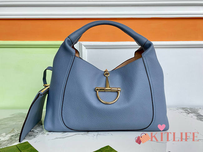 Kitlife Gucci GG Soft Cloud Shoulder Bag Blue G837466 46×26×16cm - 1