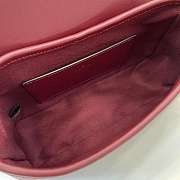 Kitlife Gucci GG Emblem Shoulder Bag In Red GG Leather 847448 20.5x13x7cm - 4