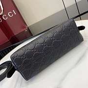 Kitlife Gucci GG Emblem Small Shoulder Bag Black 847450 22x14x8cm - 5