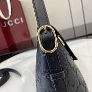 Kitlife Gucci GG Emblem Small Shoulder Bag Black 847450 22x14x8cm - 3