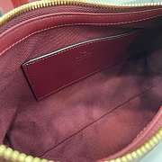 Kitlife Gucci GG Emblem Small Shoulder Bag Red 847450 22x14x8cm - 4