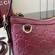 Kitlife Gucci GG Emblem Small Shoulder Bag Red 847450 22x14x8cm - 2