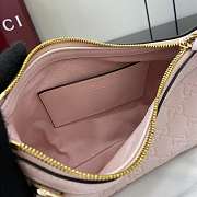 Kitlife Gucci GG Emblem Small Shoulder Bag Pink 847450 22x14x8cm - 3
