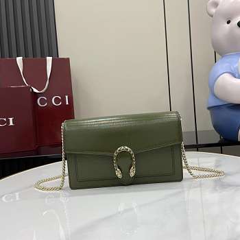 Kitlife Gucci Dionysus Wallet On Chain Green 837374 20x12.5x4.5cm