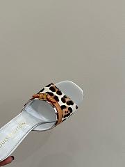 Kitlife Louis Vuitton 6AM Leopard Print Mules in White - 5