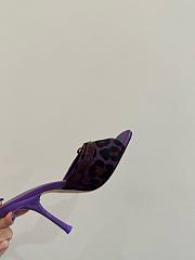 Kitlife Louis Vuitton 6AM Leopard Print Mules in Purple  - 6