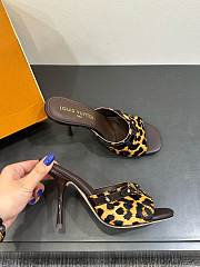 Kitlife Louis Vuitton 6AM Leopard Print Mules in Brown - 3