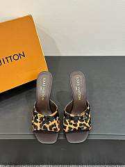 Kitlife Louis Vuitton 6AM Leopard Print Mules in Brown - 5