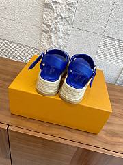 Kitlife Louis Vuitton Maya Platform Espadrille Sandals Dark Blue - 2