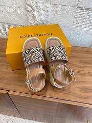Kitlife Louis Vuitton Maya Platform Espadrille Sandals Brown - 4