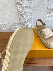 Kitlife Louis Vuitton Maya Platform Espadrille Sandals Beige - 5