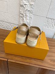 Kitlife Louis Vuitton Maya Platform Espadrille Sandals Beige - 4