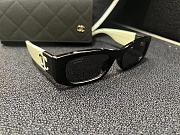 Kitlife Chanel Rectangular Sunglasses Black & White - 6
