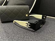 Kitlife Chanel Rectangular Sunglasses Black & White - 5