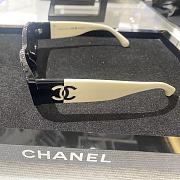 Kitlife Chanel Rectangular Sunglasses Black & White - 4