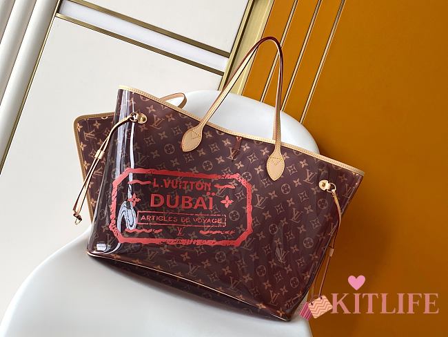 Kitlife Louis Vuitton Vinyl Monogram Dubai Neverfull GM Bag M14491 39x19x32cm - 1