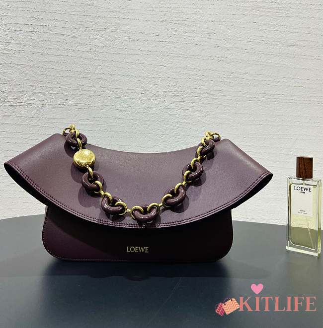 Kitlife Loewe Ola Bag Burgundy 89302 26x13x18cm - 1