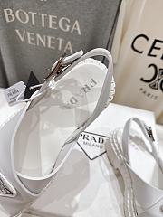 Kitlife Prada 2025SS Platform Beach Sandals White - 5