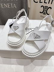 Kitlife Prada 2025SS Platform Beach Sandals White - 4