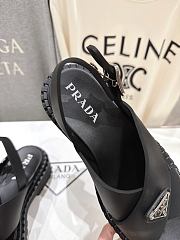 Kitlife Prada 2025SS Platform Beach Sandals Black - 4