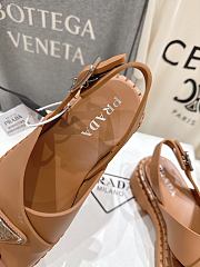Kitlife Prada 2025SS Platform Beach Sandals Brown - 3