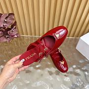 Kitlife Prada Classic Triangle Logo Half Slides Red - 3