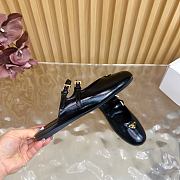 Kitlife Prada Classic Triangle Logo Half Slides Black - 6