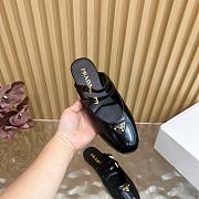 Kitlife Prada Classic Triangle Logo Half Slides Black - 3