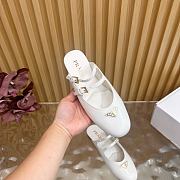 Kitlife Prada Classic Triangle Logo Half Slides White - 3