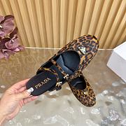 Kitlife Prada Classic Triangle Logo Half Slides Leopard Print  - 3