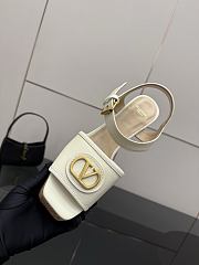 Kitlife Valentino Garavani VLogo Signature 80 White Leather Platform Sandals - 4