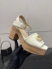 Kitlife Valentino Garavani VLogo Signature 80 White Leather Platform Sandals - 3