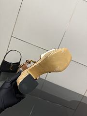 Kitlife Valentino Garavani VLogo Signature 80 White & Brown Leather Platform Sandals - 6