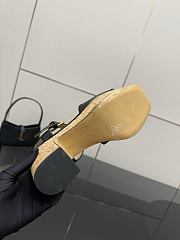 Kitlife Valentino Garavani VLogo Signature 80 Black Leather Platform Sandals - 5