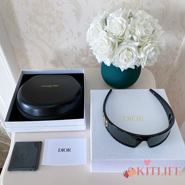 Kitlife Dior M1U Headband Sunglasses Black - 1