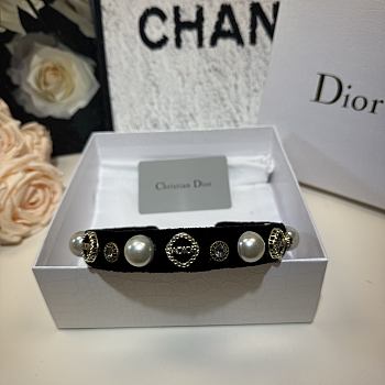 Kitlife Dior Pearl Headband Black