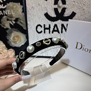 Kitlife Dior Pearl Headband Black - 5