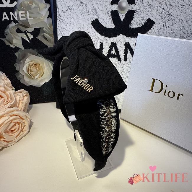 Kitlife Dior Logo Headband Black - 1