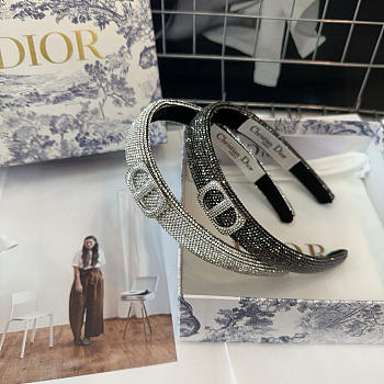 Kitlife Dior Headband Diamong Black / Silver