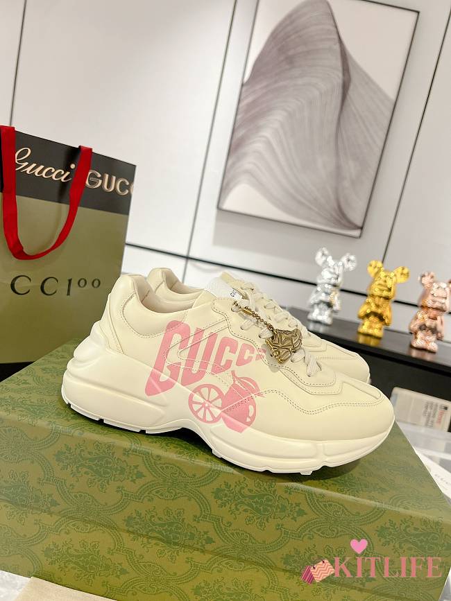 Kitlife Gucci Rhyton Pink Lemon Sneakers - 1