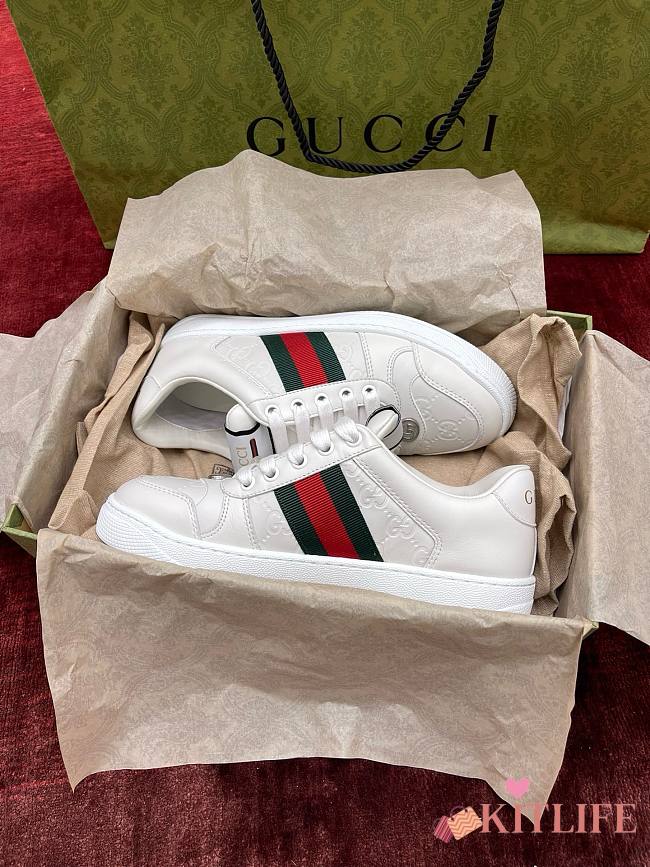 Kitlife Gucci Screener Sneakers White - 1