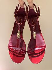 Kitlife Gucci 25SS Bamboo Buckle Sandals Red - 1
